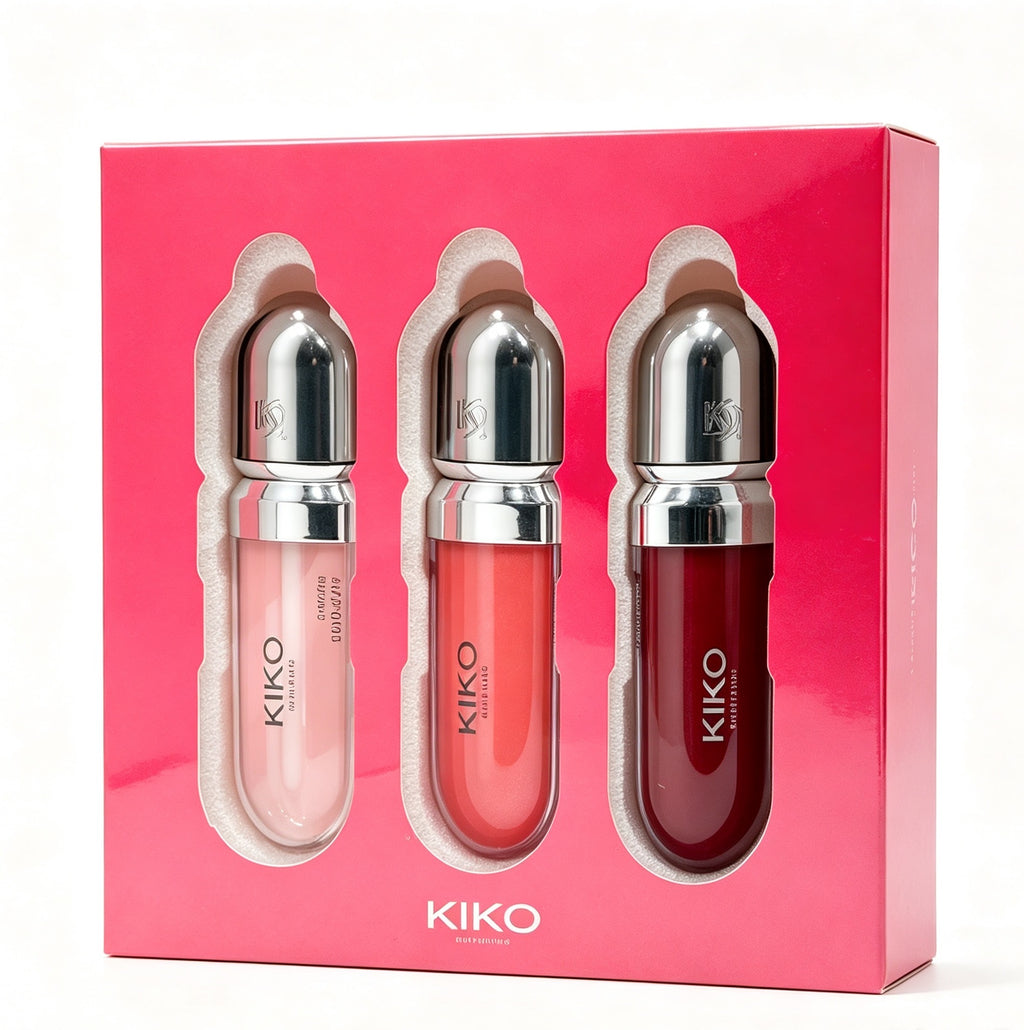 Set de Labiales KIKO con Tres Tonos（3cajas）S-74