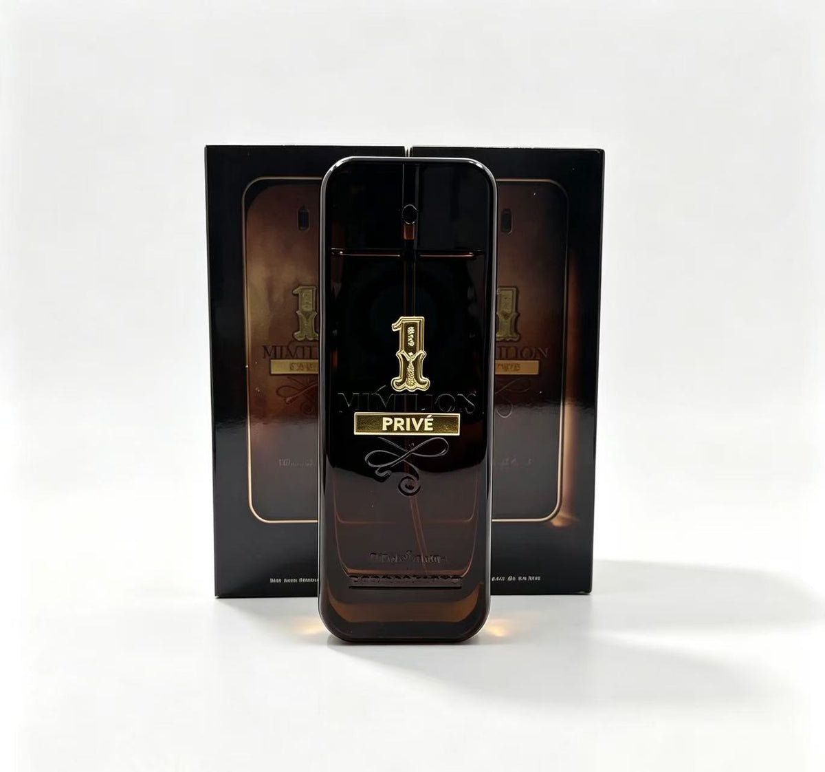 Perfume Frasco Largo Marrón Oscuro PRIVÉ 100ml (3PCS) B483-3