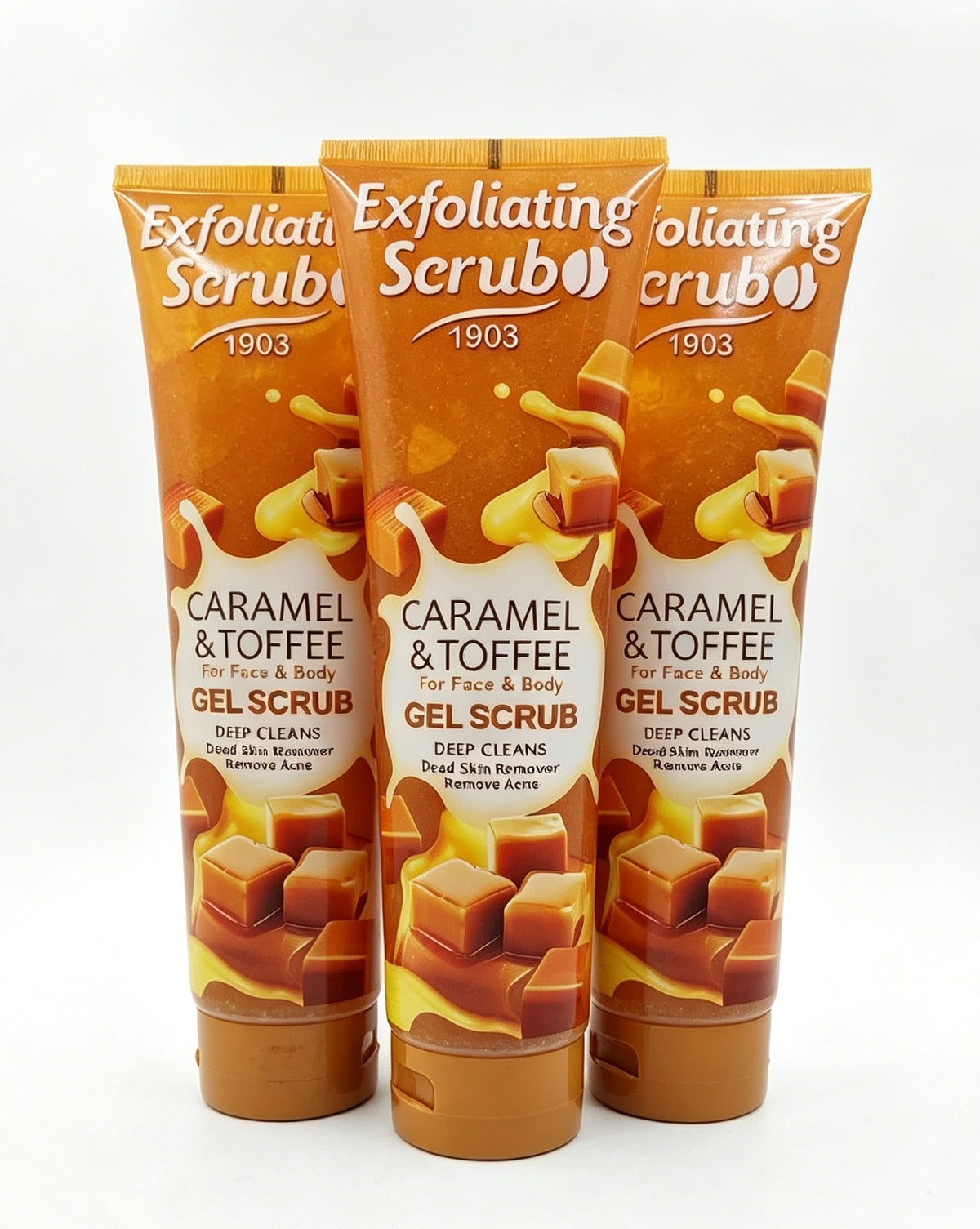 Exfoliante de Gel Caramelo y Toffee(3PCS) WKL891