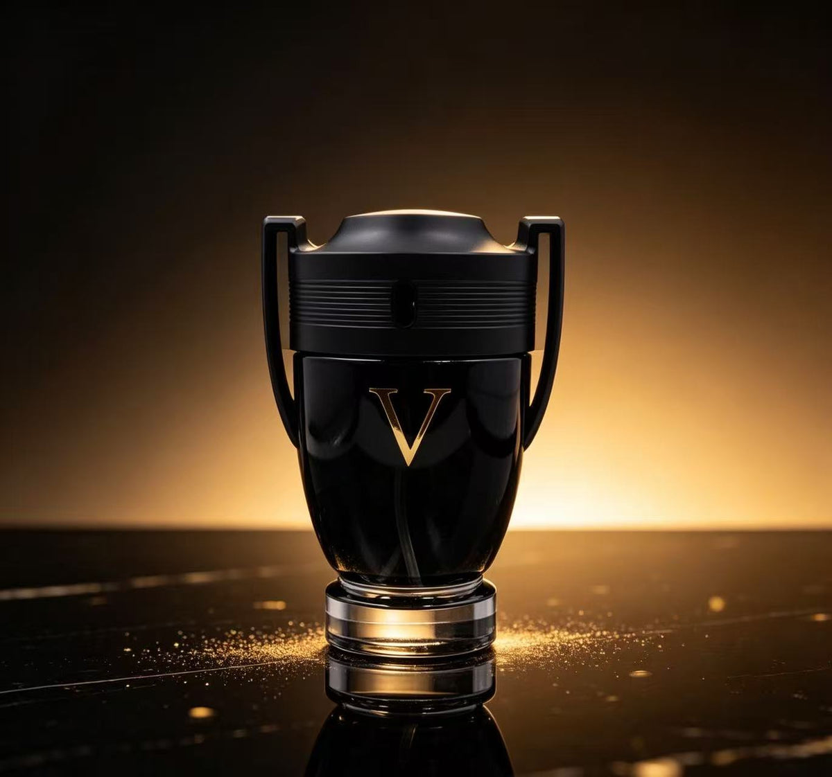 Perfume Negro con “V” Dorada 100ml (3pcs) B721-5
