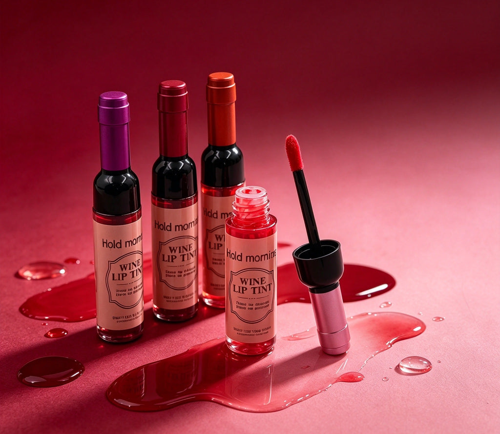 Wine Bottle Lip Tint Red Bottle Lip Gloss（6PCS） HL5734