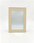 Espejo de Maquillaje Rectangular con Borde de Cuero 5103 (3PCS)