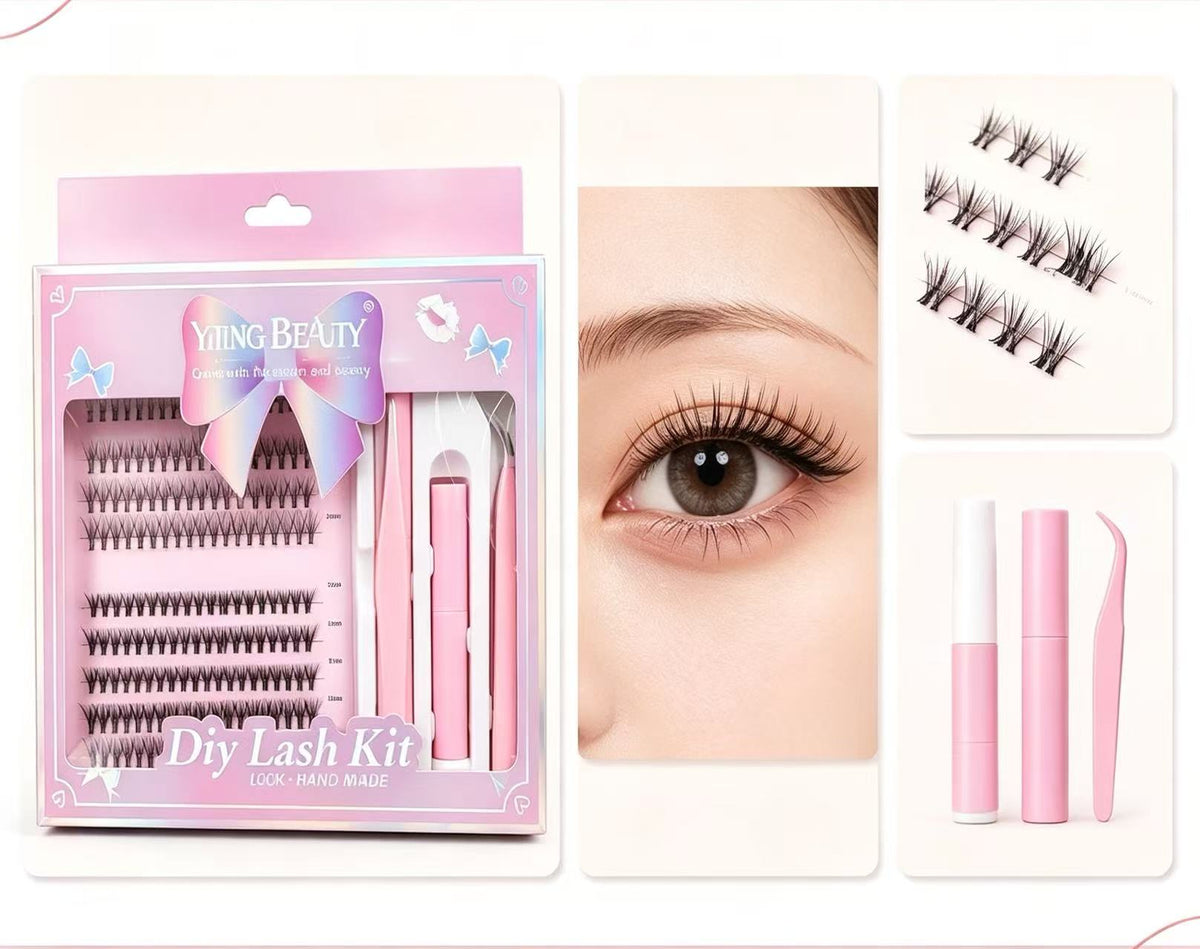 Kit de Pestañas DIY YIING BEAUTY – Estilo Natural Voluminoso 26917-24