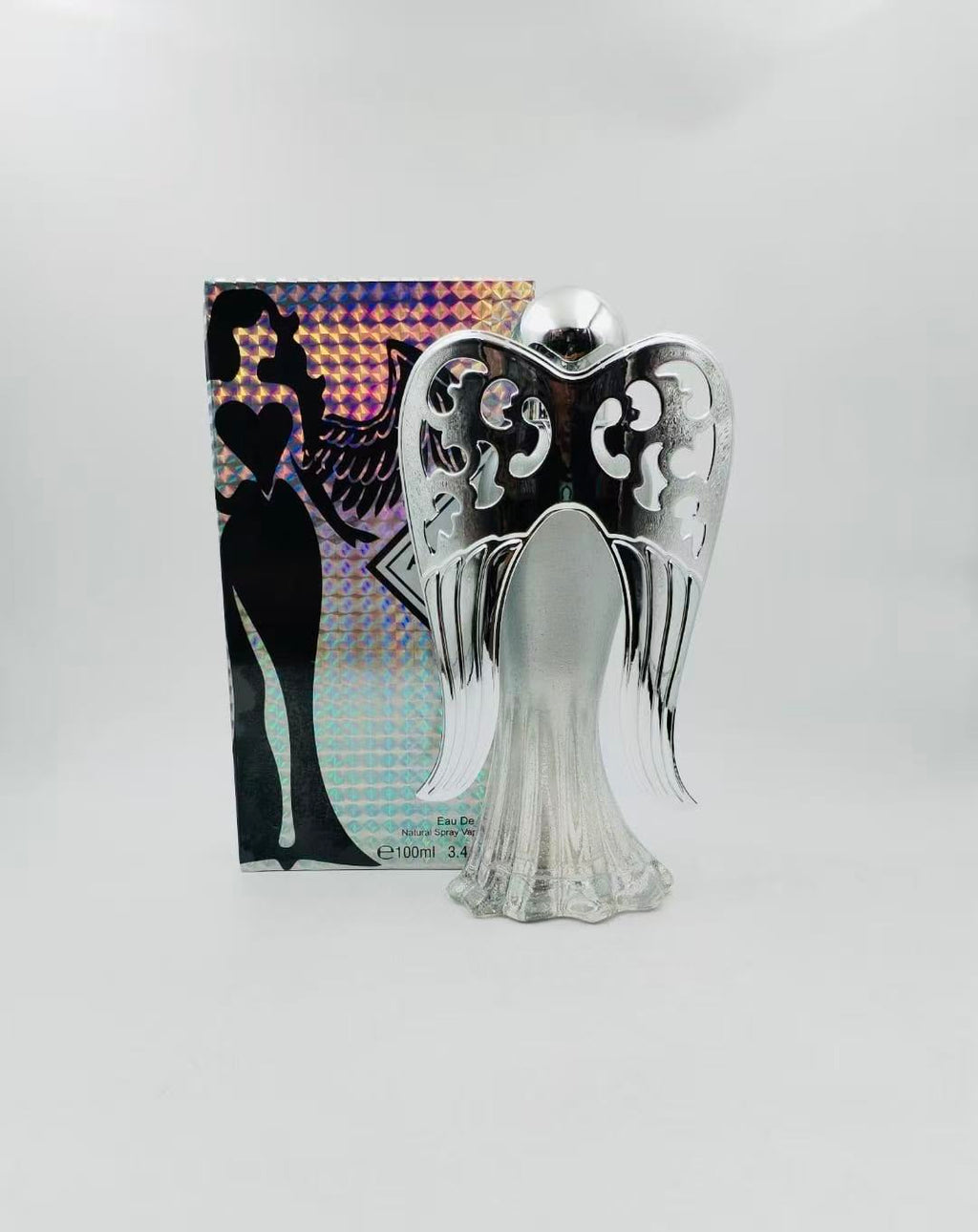 Perfume Ángel Alas Cristal Plateado 100ml (3PCS) B2370