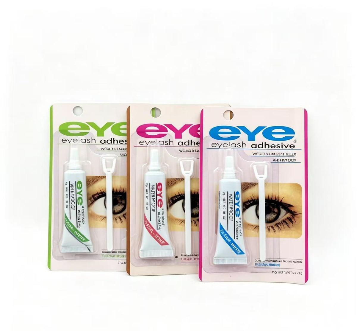 Pegamento para pestañas “eye lash adhesive”, tres versiones(12PCS) 6556-21 6556-19 6556-20