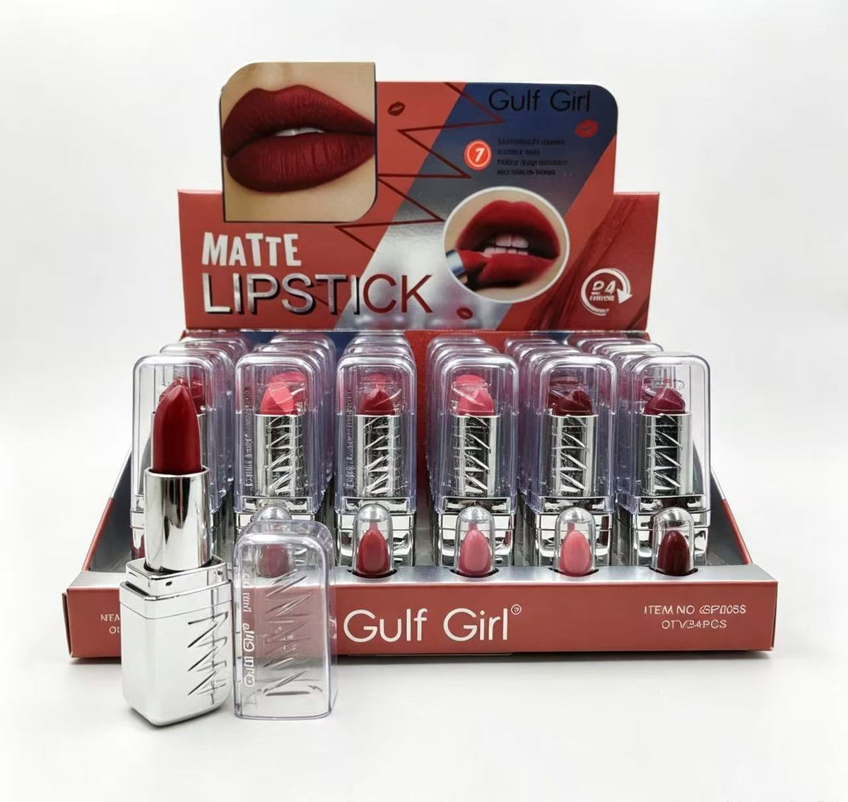 Gulf Girl Matte Lipstick GP2055-1(6PCS)