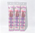 Brocha de Ojos de Silicona con Diseño Rosa y Púrpura(3PCS) LL3PCS