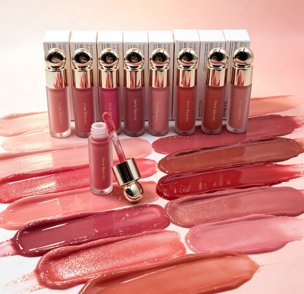 Aceite Labial Tintado Rare Beauty con Tapa Metálica Esférica（6PCS）S-6