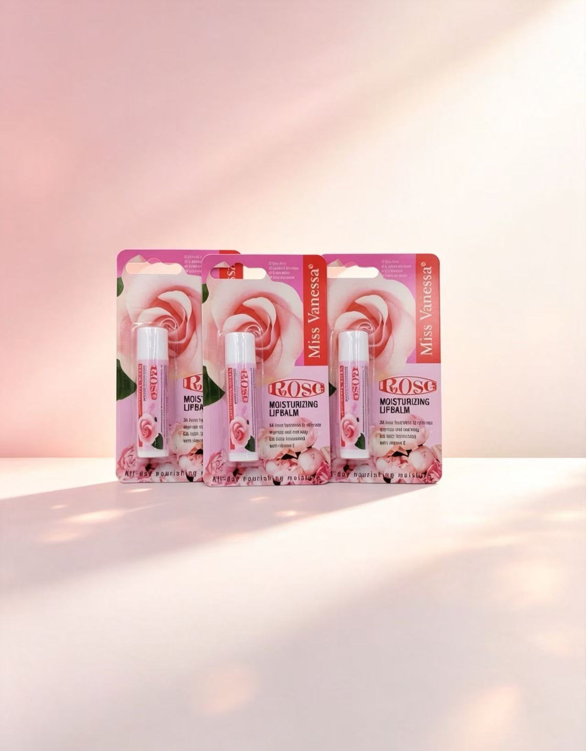 Bálsamo Labial de Rosa Miss Vanessa G5041 (6PCS)