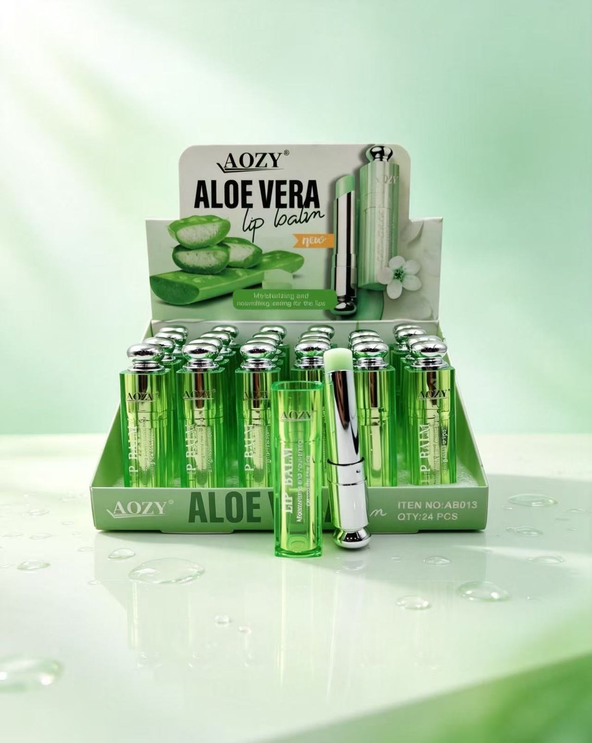 Bálsamo Labial de Aloe Vera AOZY AB013 (6PCS)