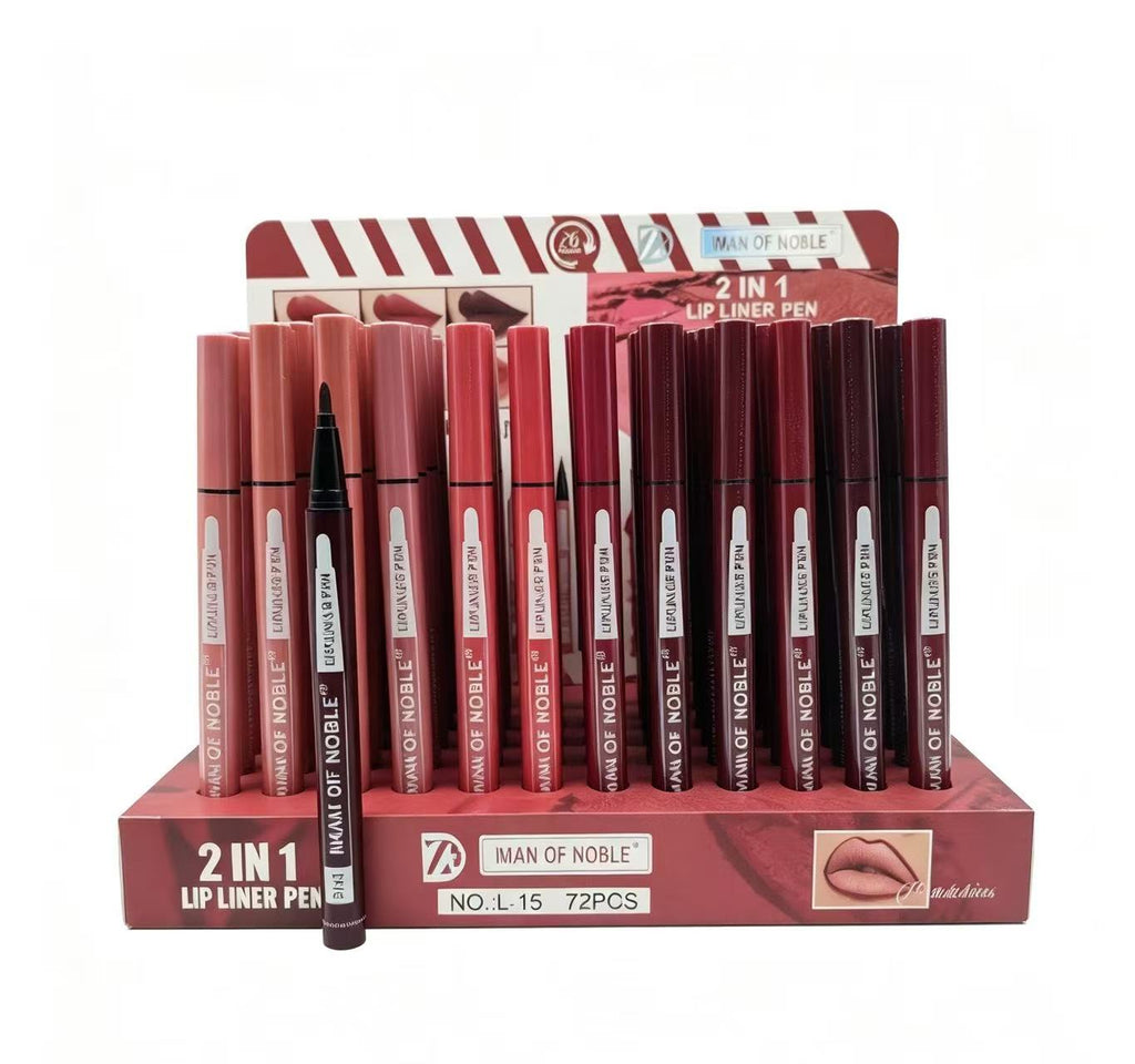 Iman Of Noble 2 In 1 Lip Liner Pen L-15 (6 PCS)