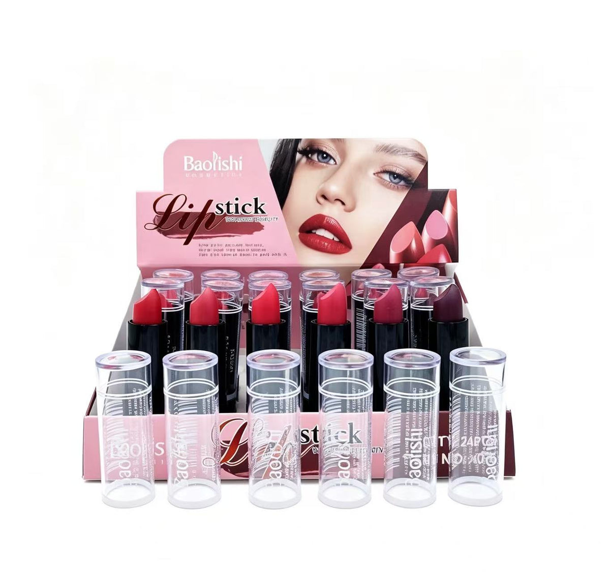 Baolishi Lipstick 407B (6 PCS)