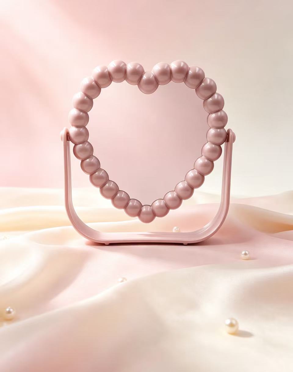 Espejo de Maquillaje con Forma de Corazón 2407 (3PCS)