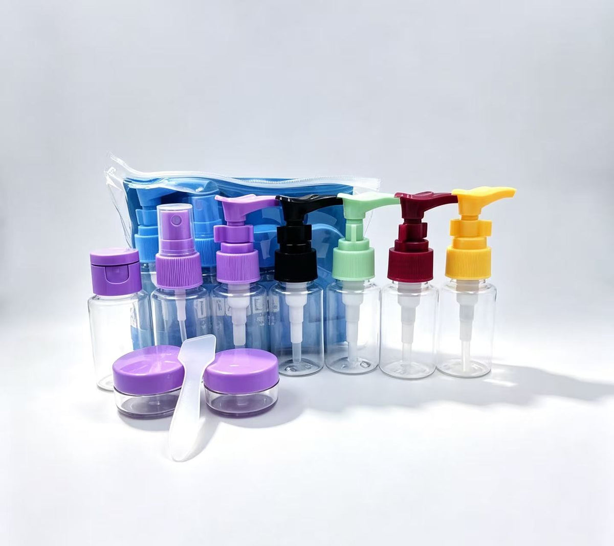 Set de Frascos de Viaje con Bombas y Accesorios(6PCS) 25A-1