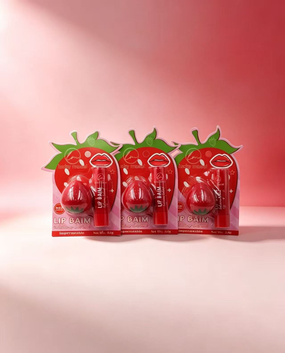Bálsamo Labial con Forma de Fresa MS9029 (6PCS)