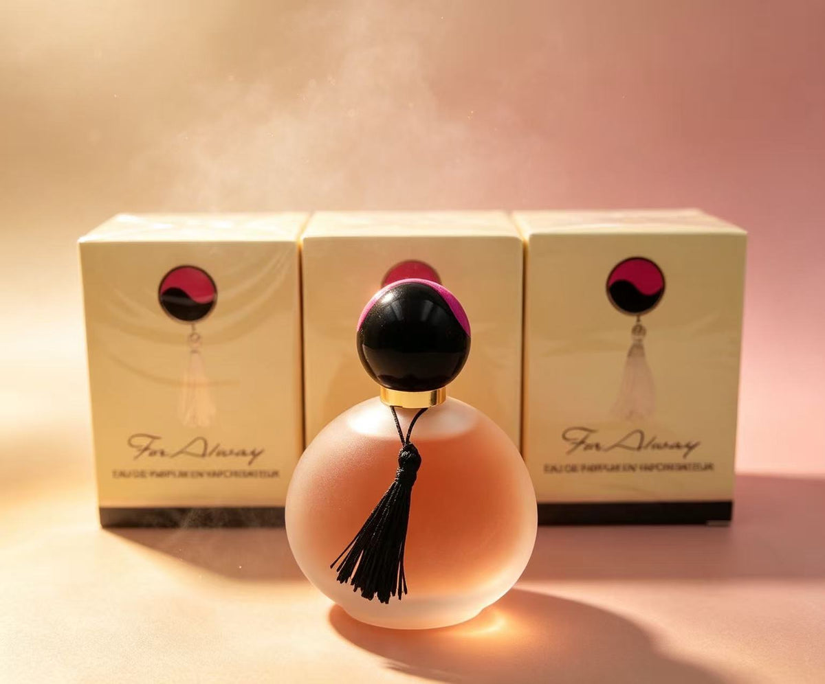Perfume Eau de Parfum Botella Esférica con Borla Negra（3PCS）olu144