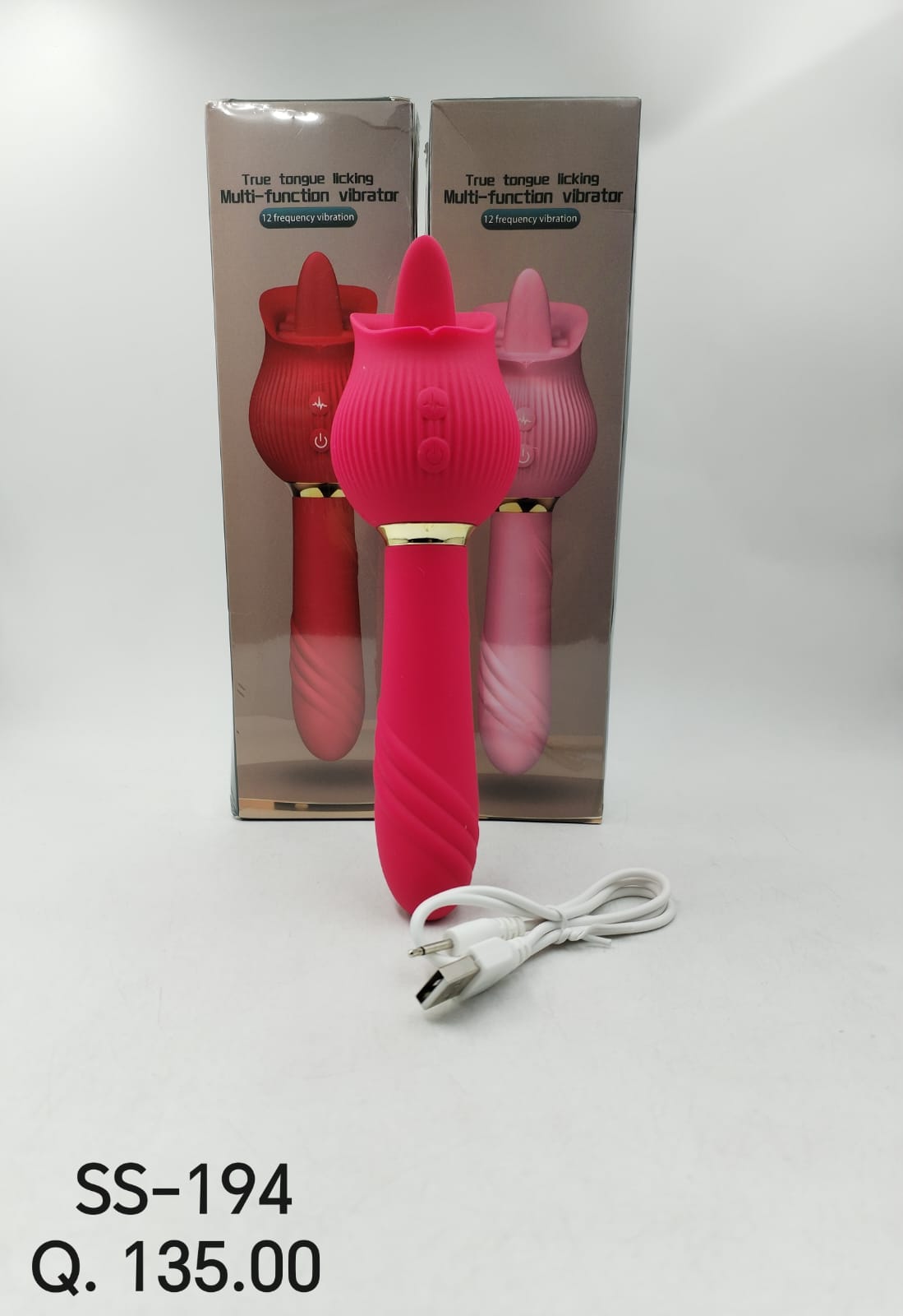TRUE TONGUE LICKING MULTI-FUNCTION VIBRATOR SS-194 (3PCS)