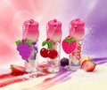Brillo Labial con Dije de Frutas（6PCS）B3342