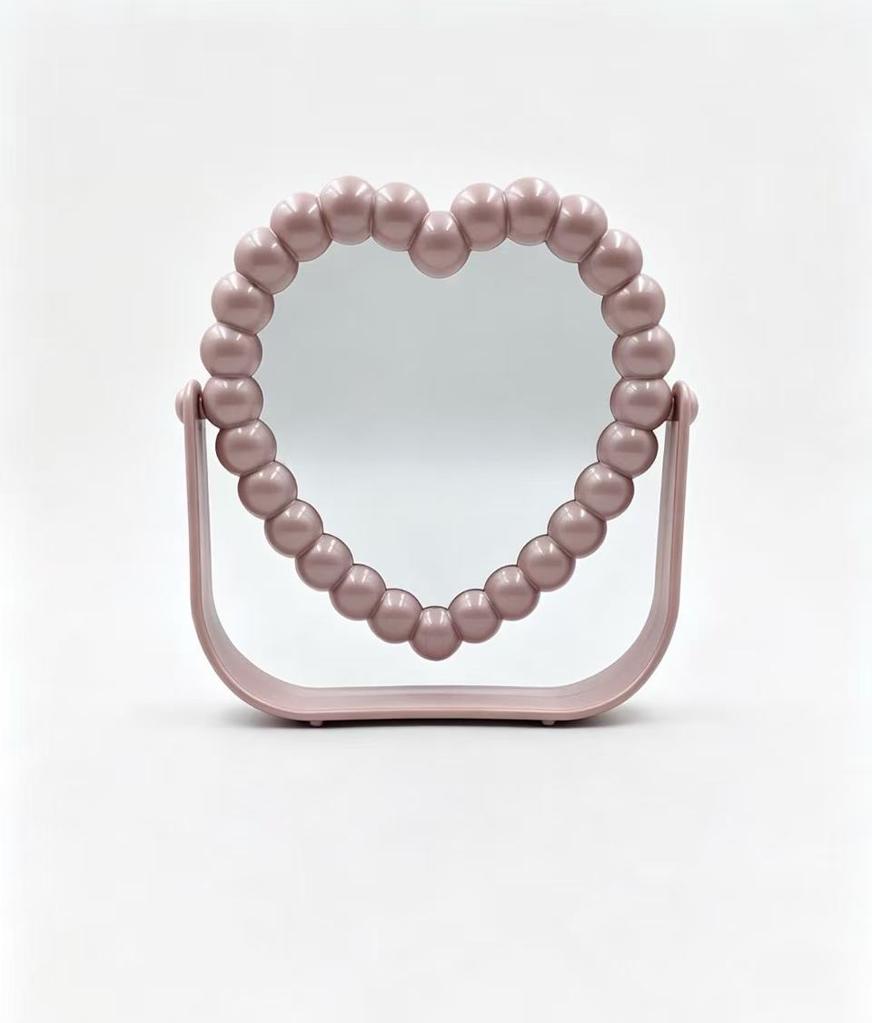 Espejo de Maquillaje con Forma de Corazón 2407 (3PCS)
