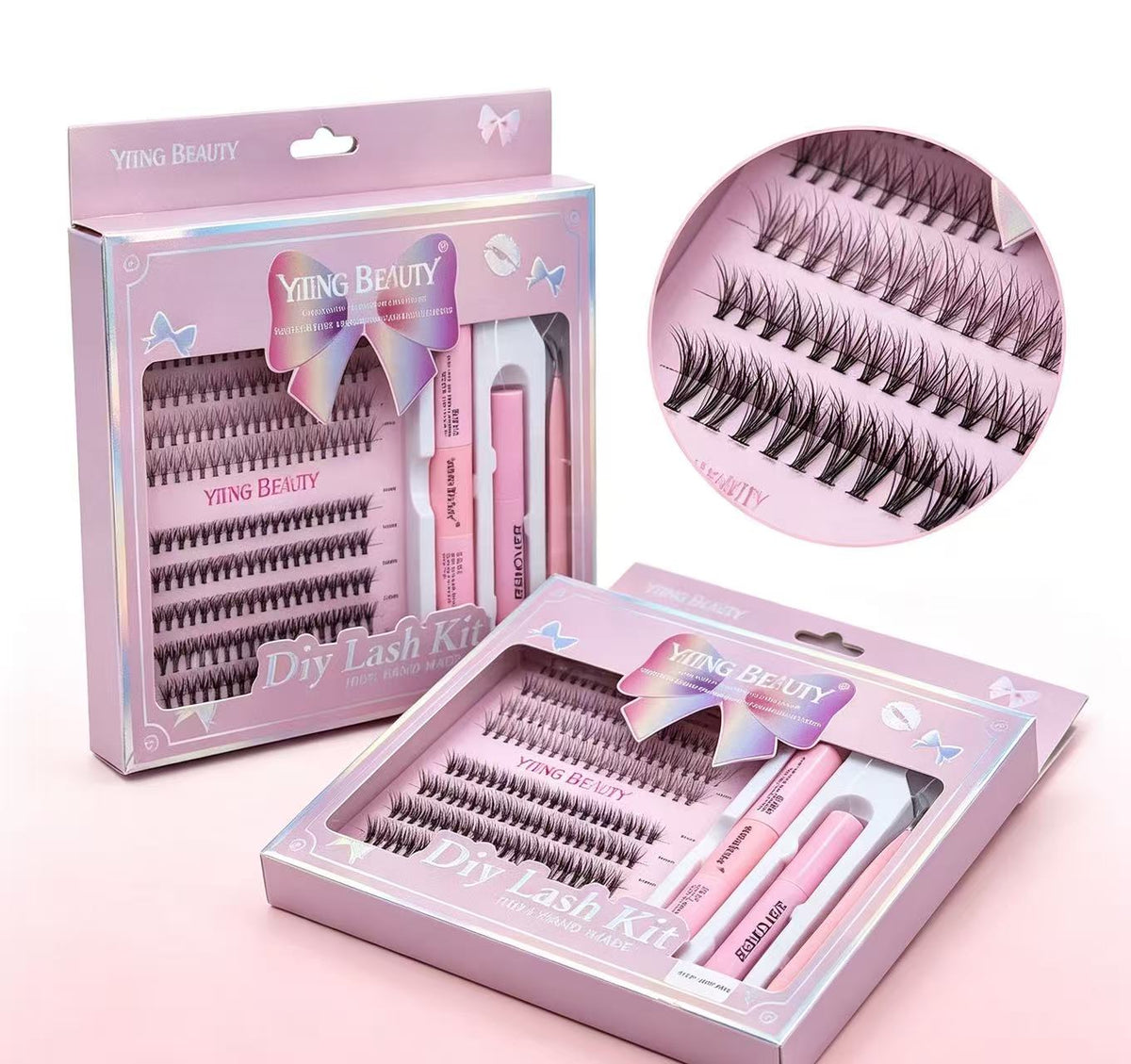 Kit de pestañas DIY YIING BEAUTY – Estilo natural fino