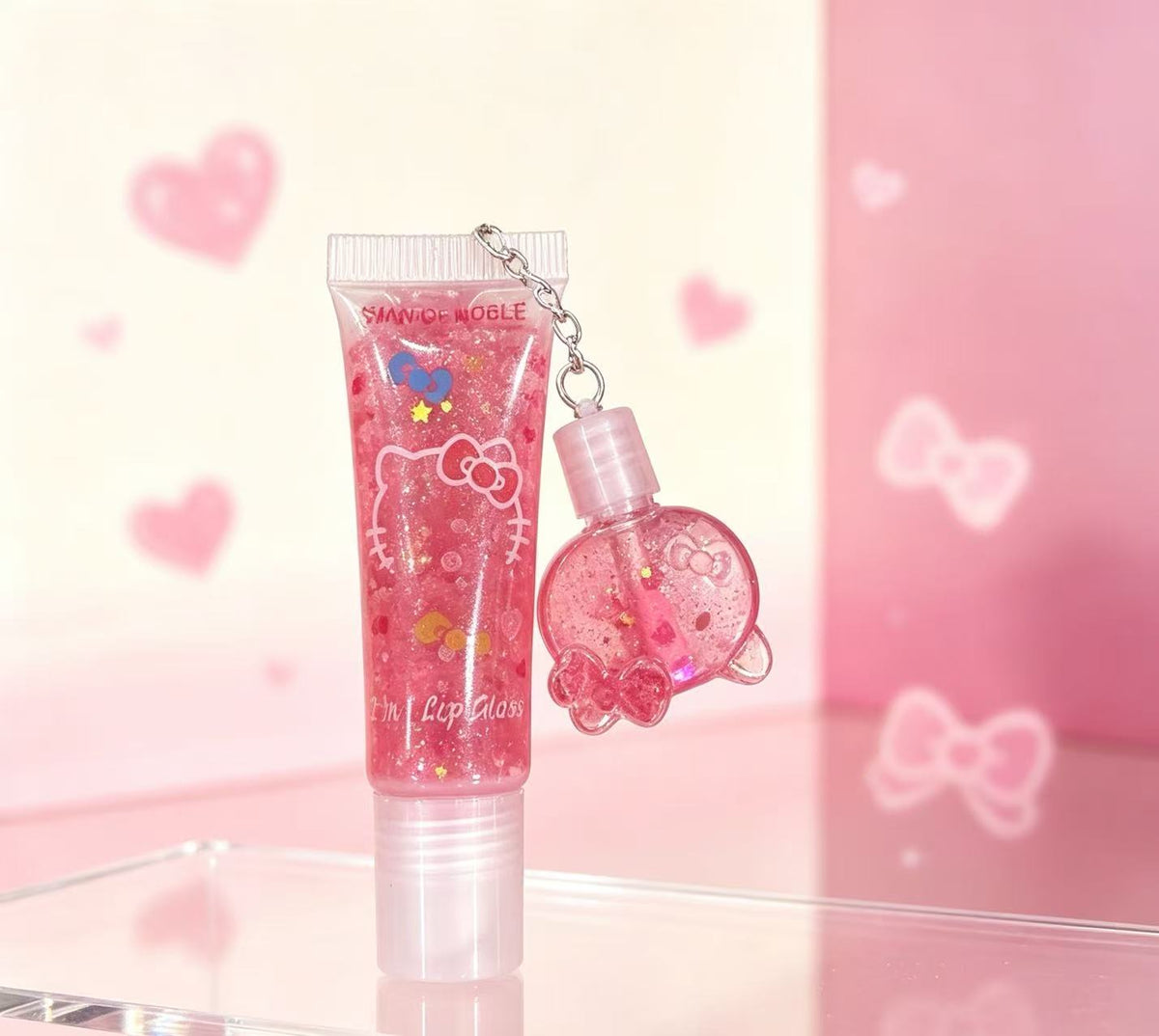 Brillo Labial 2 en 1 Hello Kitty Rosa(6PCS) L404