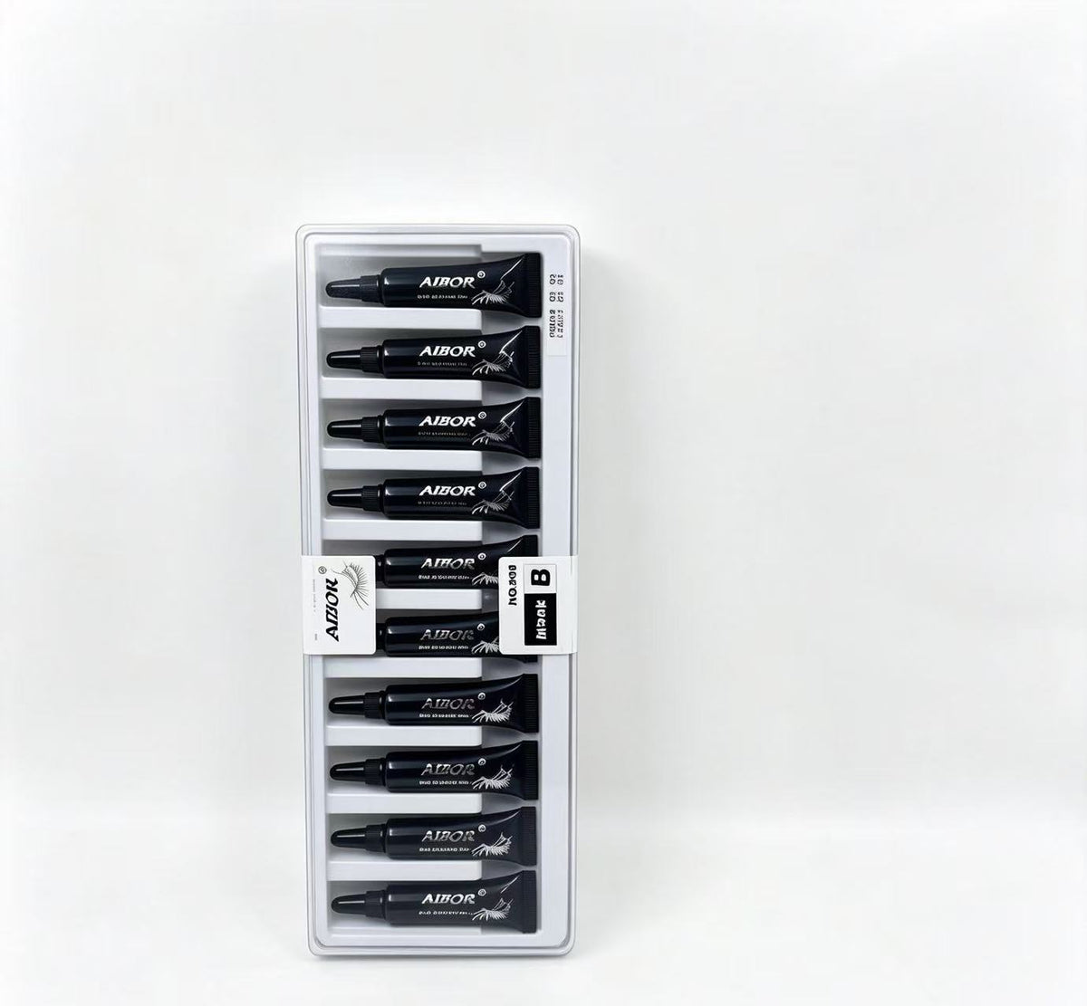Set de pegamento para extensiones de pestañas en tubos negros(1caja)  808