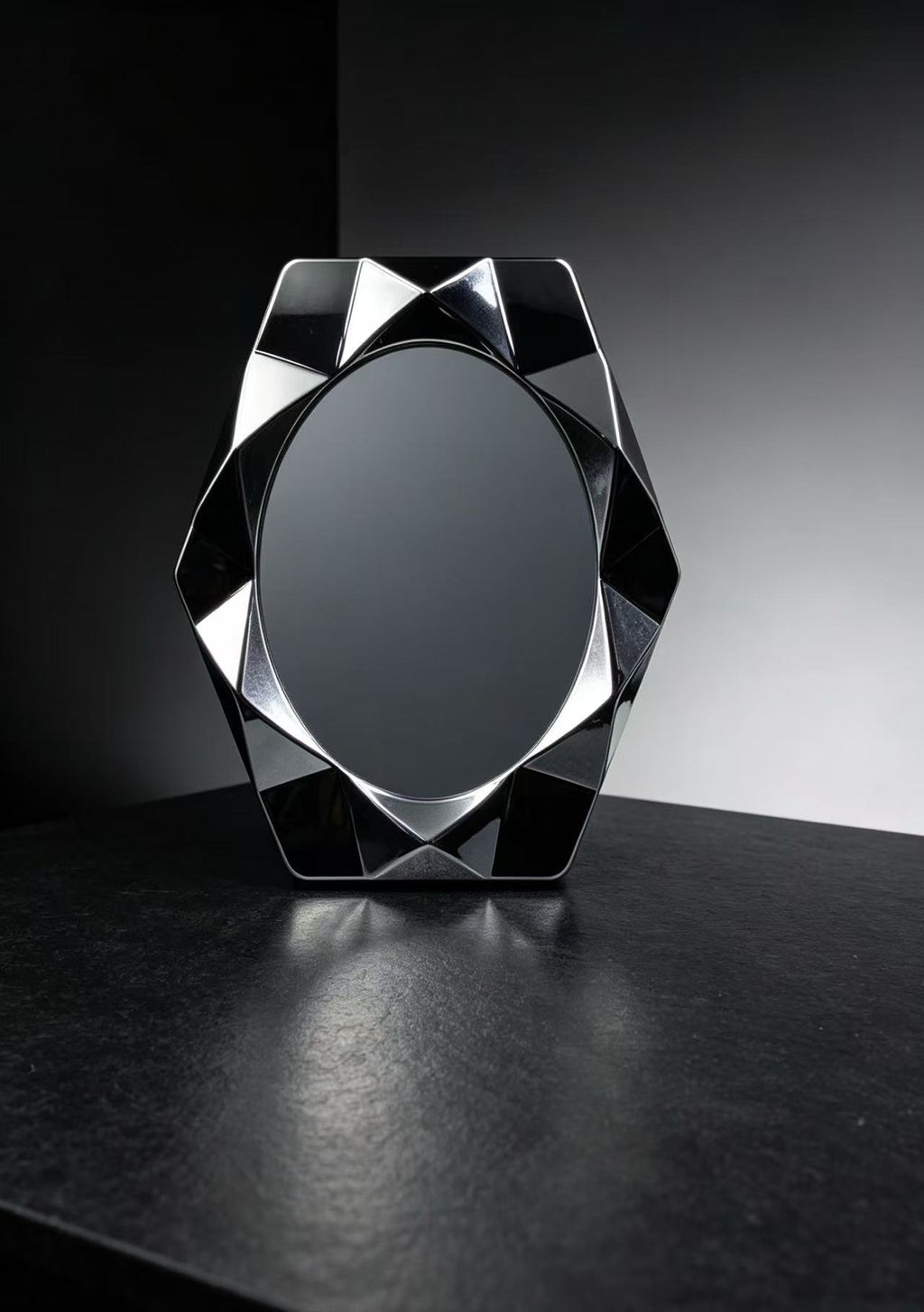 Espejo de Maquillaje de Mesa con Diseño Geométrico F17 (3PCS)