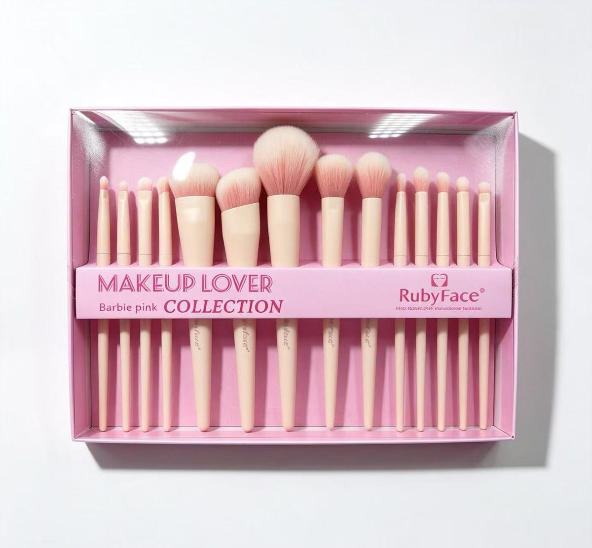 Set de Brochas de Maquillaje en Caja Rosa 26700-27