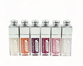 Brillo Labial Cuadrado con Tapón Plateado y Tonos Holográficos de hudabeauty（6PCS） H50328D