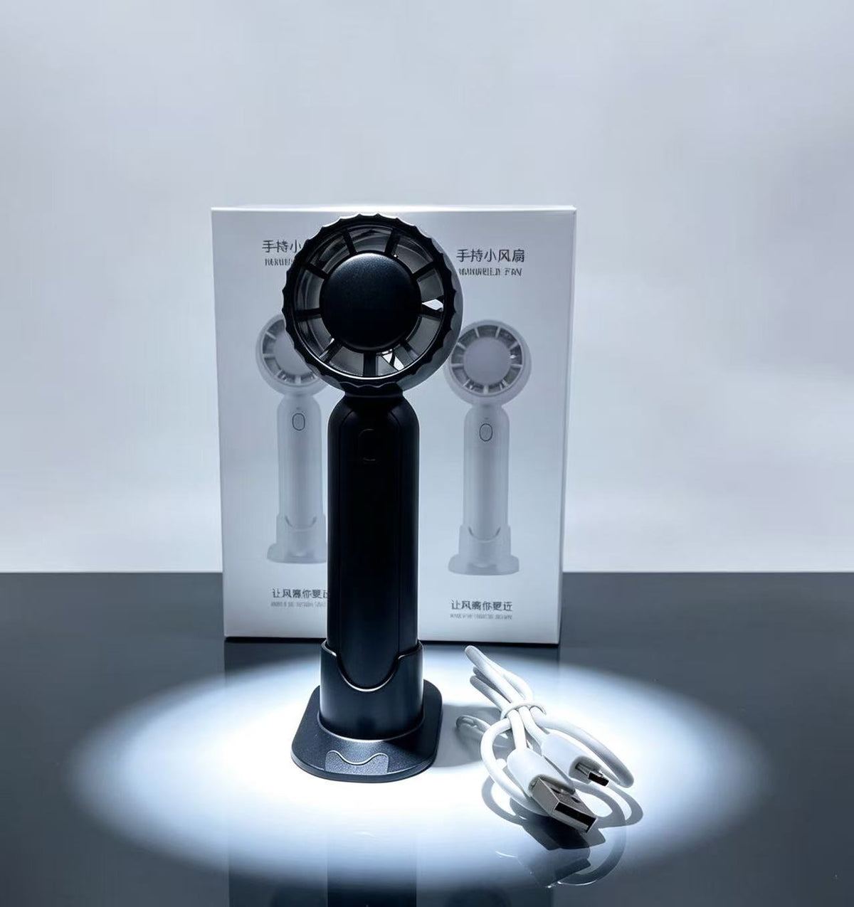 Mini ventilador portátil recargable para extensiones de pestañas(3PCS) 26930-10