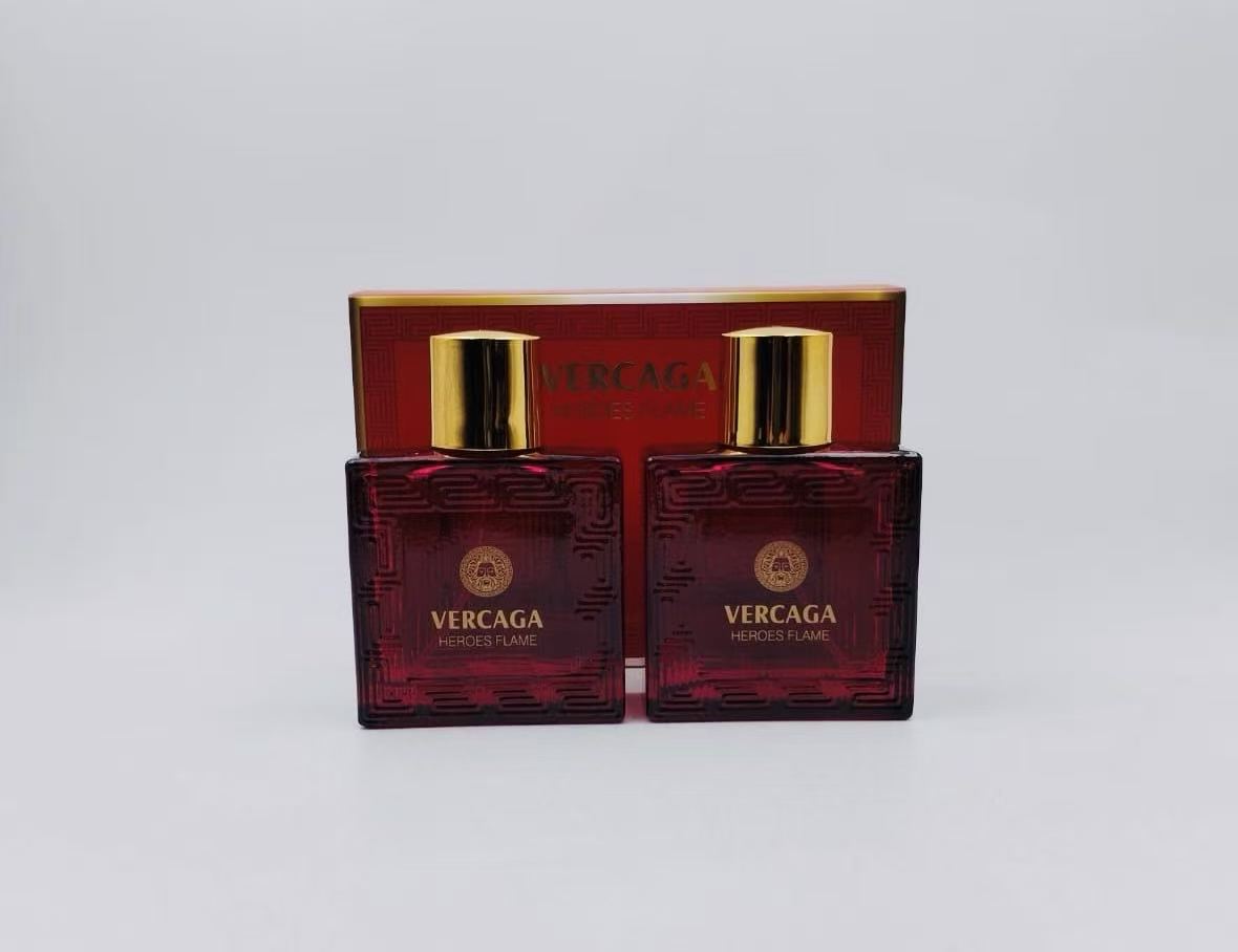 Perfume Rojo Cuadrado VERCAGA 50ml+50ml (cajas) B789-1