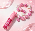 Brillo Labial con Cadena de Perlas y Orejas de Conejo（6PCS）Y3177