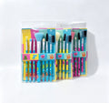 Set de 10 Brochas para Ojos con Diseño de Monstruos de Colores(3PCS) 15441-223