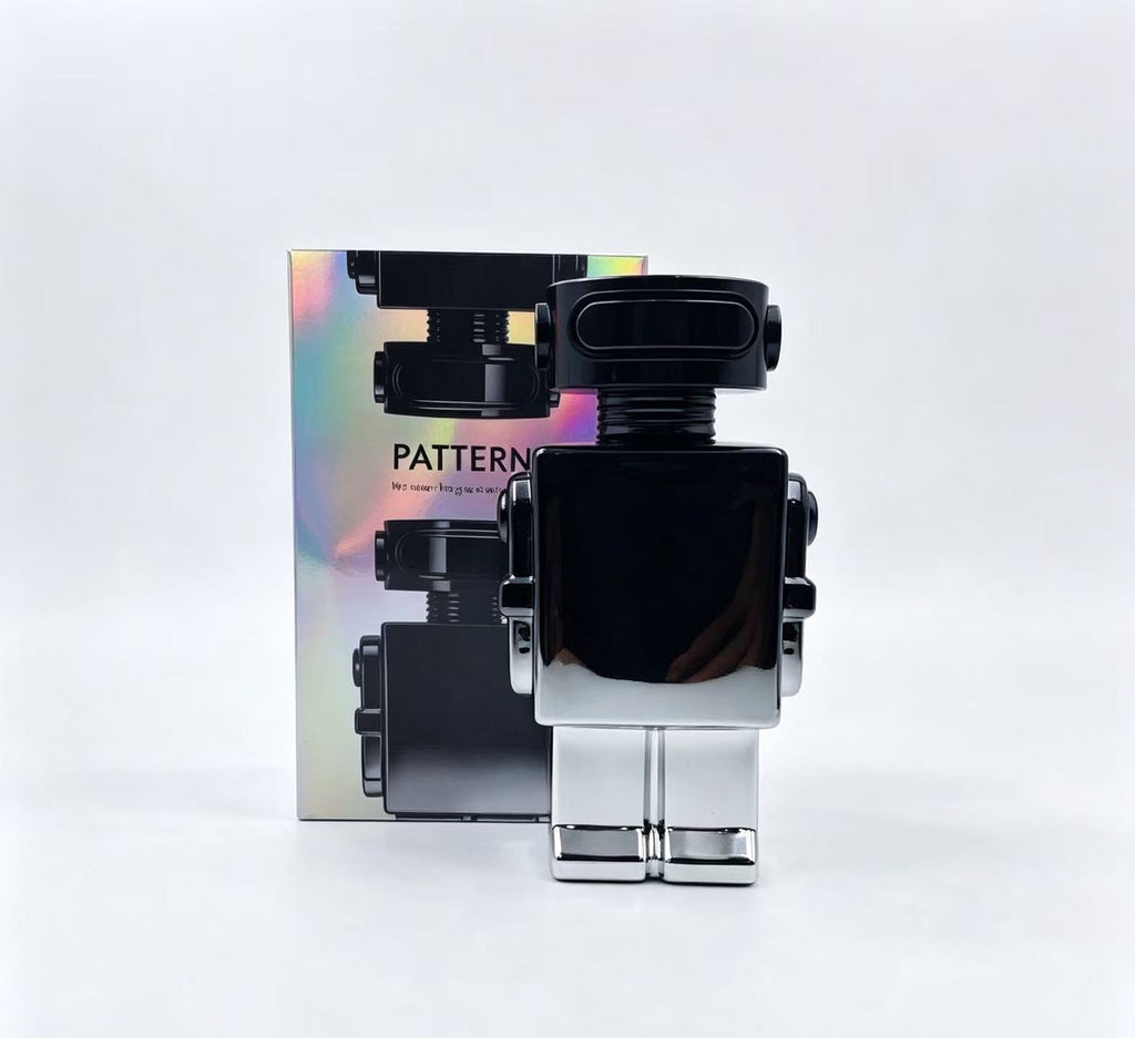 Perfume Robot Negro y Plata PATTERN  100ml (3PCS) B976-6