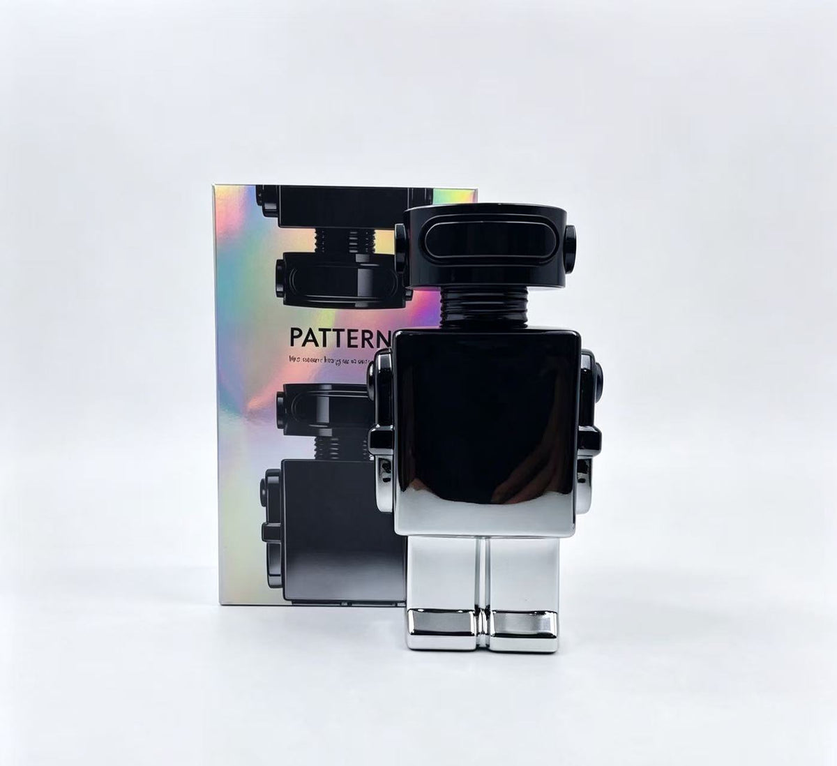 Perfume Robot Negro y Plata PATTERN  100ml (3PCS) B976-6