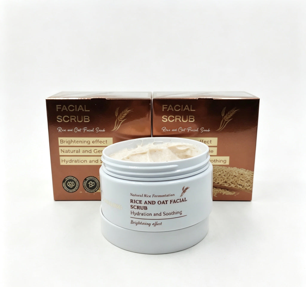 Exfoliante Facial de Arroz y Avena Duacjieo(3PCS) DJ3606
