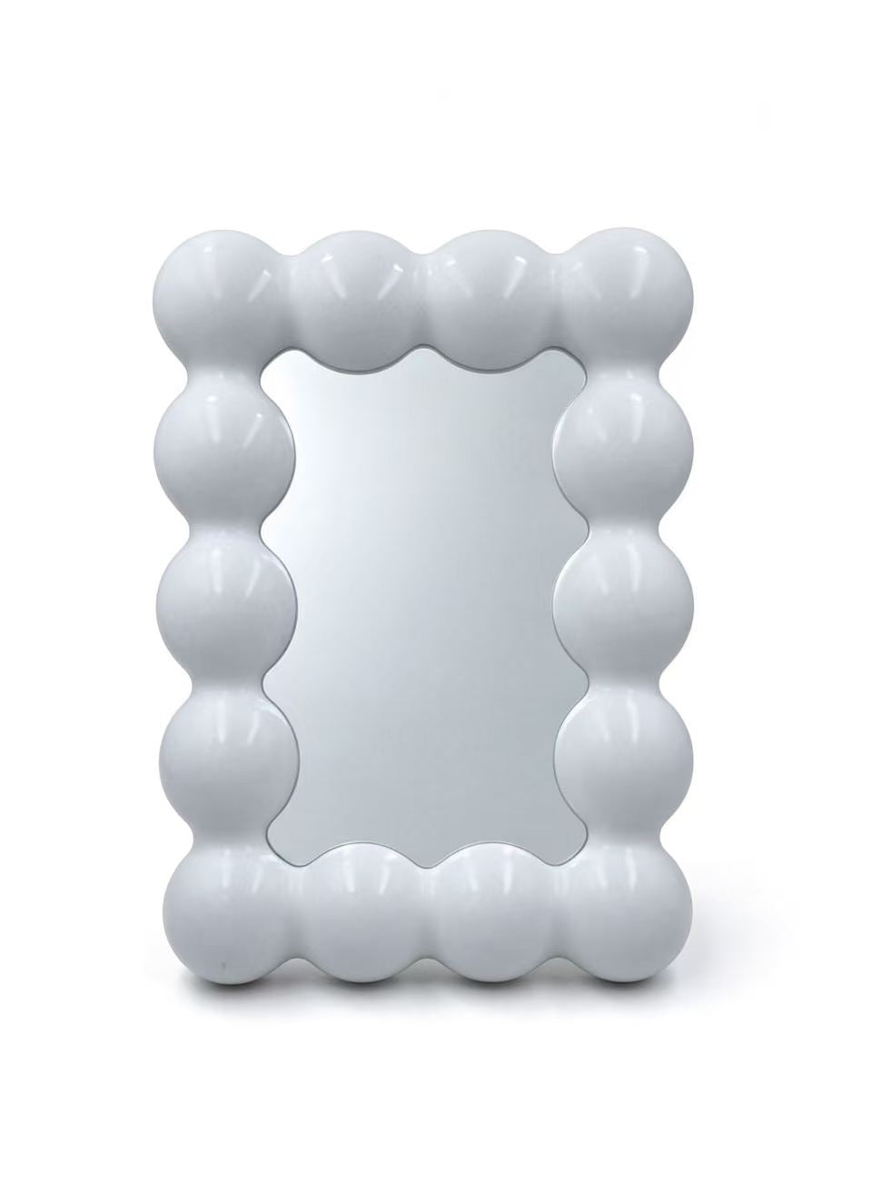 Espejo de Maquillaje Rectangular con Borde de Bolas F16 (3PCS)