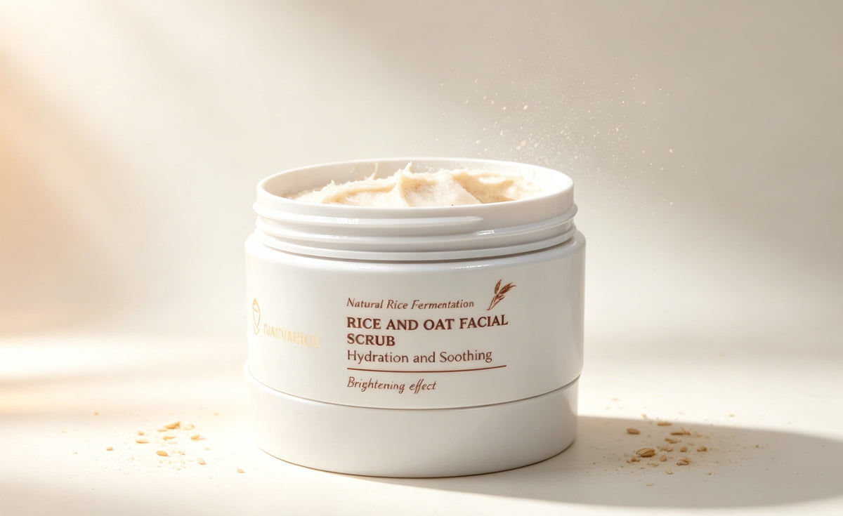 Exfoliante Facial de Arroz y Avena Duacjieo(3PCS) DJ3606