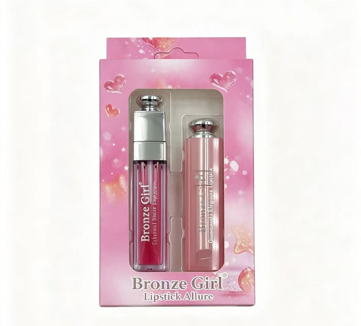 Set Labial Bronze Girl: Brillo Labial + Labia(6PCS) T01
