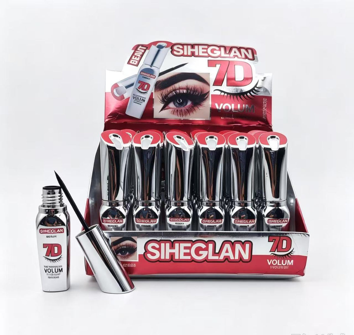 Máscara de pestañas SIHEGLAN 7D (6PCS) E2651