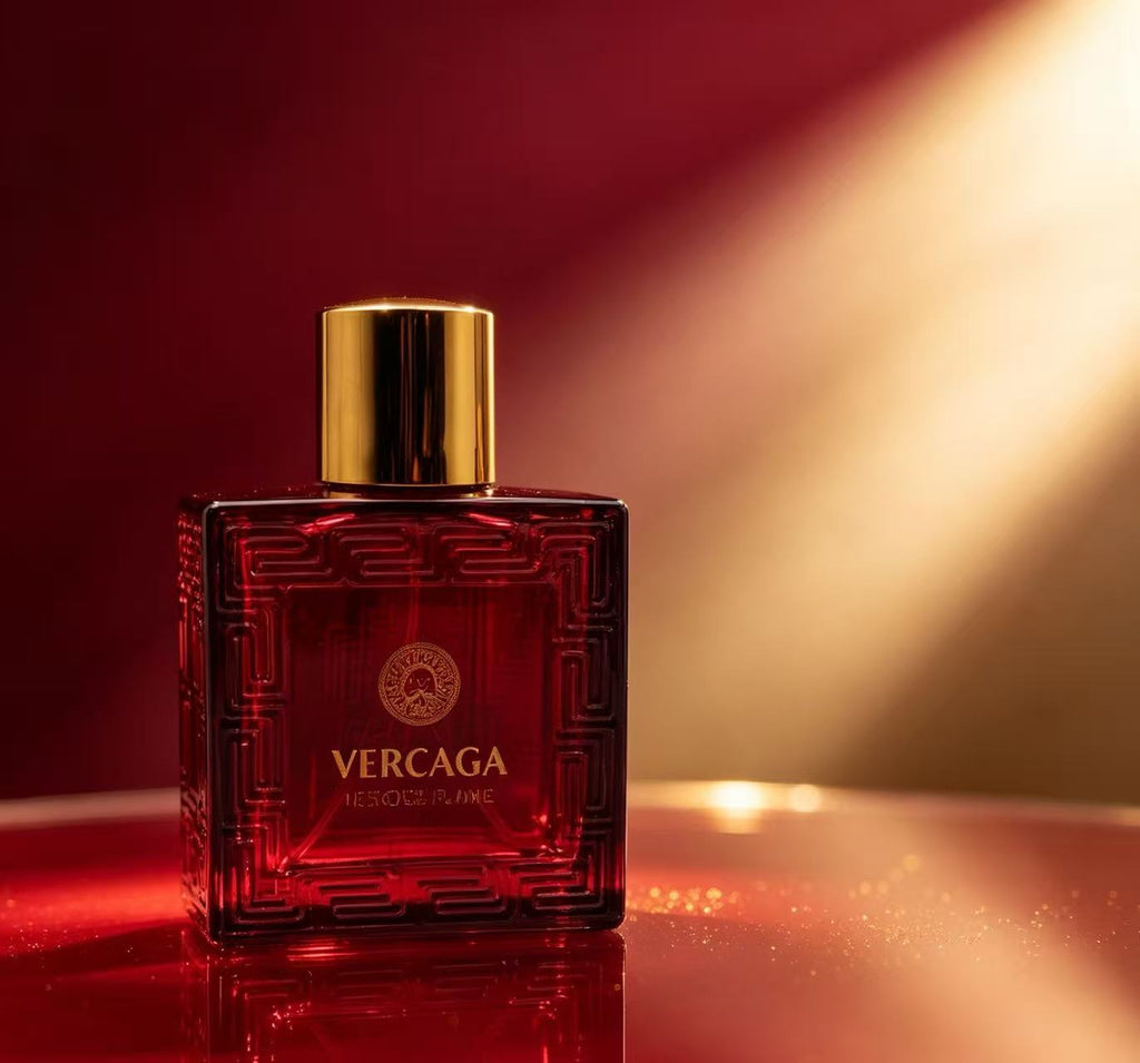 Perfume Rojo Cuadrado VERCAGA 50ml+50ml (cajas) B789-1